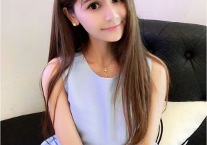 Haircut for Long Hair Korean Cute Korean Straight Hairstyles for Girls Hair Pinterest