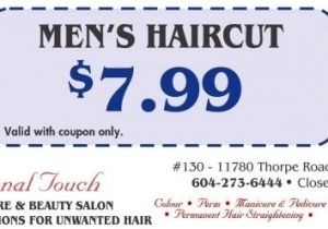 Haircuts for Men Coupons Men S Haircut $7 99 at Professional touch Health