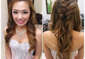 Hairstyle for Wedding Dinner Wedding Dinner Makeup & Hairdo Princess Braided Wavy