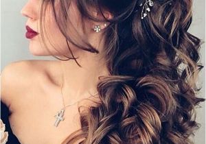 Hairstyle for Wedding Occasion Peinados De Lado Semirecogidos Con Ondas Bucles Y