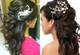 Hairstyle In Wedding Party Tutorial Half Up Half Down Party Hairstyle Indian