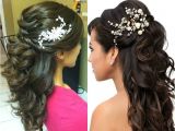 Hairstyle In Wedding Party Tutorial Half Up Half Down Party Hairstyle Indian
