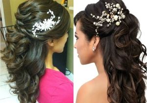 Hairstyle In Wedding Party Tutorial Half Up Half Down Party Hairstyle Indian