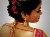 Hairstyle On Saree for Wedding Indian Bride S Bridal Reception Hairstyle by Swank Studio