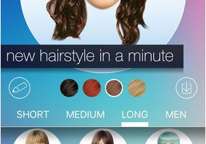 Hairstyles App iPhone Haar Umstellen New Hairstyle and Haircut In A Minute Im App Store