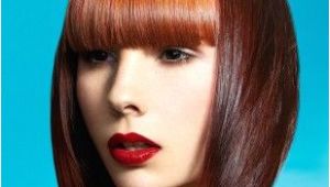 Hairstyles Bangs Definition A Medium Brown Straight Coloured Multi tonal Defined Fringe Womens