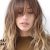 Hairstyles Bangs Oval Face Long Bangs with Waves In Gentle Ombre Hair Cut Pinterest
