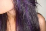 Hairstyles Black and Purple Black Hair with Purple Peek A Boo Highlights