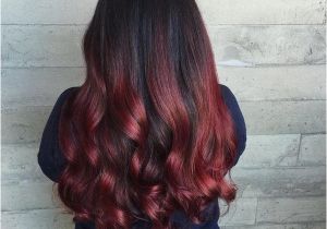 Hairstyles Black with Red Highlights Black Hair with Red Highlights