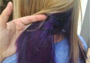 Hairstyles Blonde On Bottom Dark On top Blonde with Lowlights and Purple Underneath Love Love Love My New