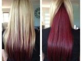 Hairstyles Blonde On top Red Underneath Blonde with Dark Ends Inspiring Ideas Pinterest