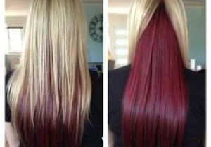 Hairstyles Blonde On top Red Underneath Blonde with Dark Ends Inspiring Ideas Pinterest