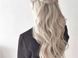 Hairstyles Braids with Hair Down Thick Crown Braid Waves Half Up Half Down Style