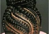 Hairstyles Braids with Hair Up Braided Bun Cornrow