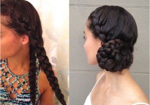 Hairstyles Buns On the Side How to Create A Braided Side Bun On Long Hair Hair