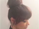 Hairstyles Buns On the Side top Bun and Bangs … Hair Ideas