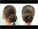 Hairstyles Buns Youtube Triple Twists and Bun Babesinhairland