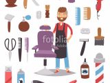 Hairstyles Clip Art Free Barbershop Hairdresser Beard Hipster Man Vector Character Making