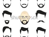 Hairstyles Clip Art Free Face Blank Templates Hairstyles Beards Hipster Stock Vector Royalty