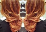 Hairstyles Curly Blow Dry Blow Out with Curl On the Bottom On Gorgeous Red Gold Hair Wavy