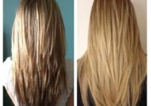 Hairstyles Cut Into Av Lange Haare Mit Av form Schnitt An Der Rückseite Frauen Frisuren