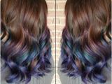Hairstyles Dip Dyed Hair Here S How to Get Rainbow Hair if You Re A Brunette In 2019