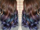Hairstyles Dip Dyed Hair Here S How to Get Rainbow Hair if You Re A Brunette In 2019