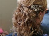 Hairstyles Down to the Side Half Up Half Down Bridal Hair Style Bit Of Height and A Lovely Side