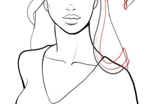 Hairstyles Drawing Step by Step How to Draw Glamorous Curls Hairstyle Step 6