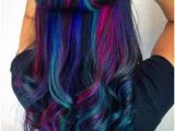 Hairstyles Dyed Underneath Black Teal & Purple Hair Underlights Hairbyjessq