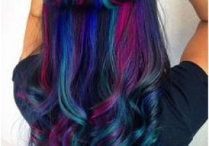 Hairstyles Dyed Underneath Black Teal & Purple Hair Underlights Hairbyjessq