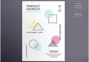 Hairstyles Flyer Design 107 Best Poster Templates Images In 2019