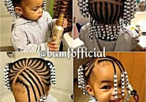 Hairstyles for 1 Year Old Black Baby Girl Braids and Beads Kid S Hair too Pinterest
