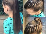 Hairstyles for A High School Girl Front French Braid Wrapped Around A Very High Pony Tail