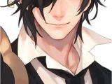 Hairstyles for Anime Guys Black Hair Anime Guy with Eyepatch and Golden Eye