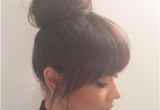 Hairstyles for Buns with Bangs top Bun and Bangs … Hair Ideas