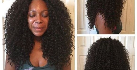 Hairstyles for Curly Crochet Braids Small Crochet Braids with Free Tress Deep Twist Hair by Styleseat