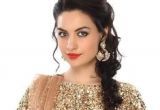 Hairstyles for Curly Hair On Lehenga 28 Best Lehenga Hairstyles Images