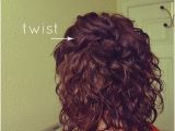 Hairstyles for Curly Hair Tied Up Twist and Pin Back the Front Sections Of A Curly Bob