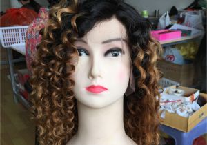 Hairstyles for Curly Roots Human Hair Wigs Dark Roots 1b 30 Ombre Brown Kinky Curly Glueless Human Hair Lace Front Wigs for Black Women