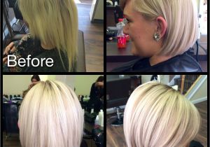 Hairstyles for Damaged Blonde Hair Transformation From Box Colour & Damaged to Blonde & Sharp