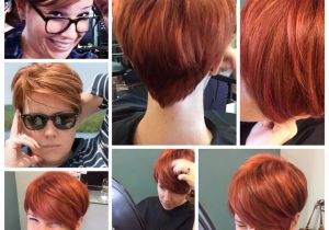 Hairstyles for Growing Out Pixie Hair Pixie Back View Red orange Ginger Growing Out A Pixie Short