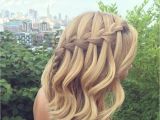 Hairstyles for Homecoming with Braids Day 215 Waterfall Braid Braids In 2018 Pinterest