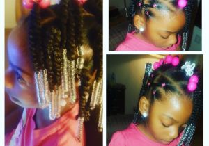 Hairstyles for Little Girls- Ponytails Simple Hair Styles for Little Black Girls Braids Beads and