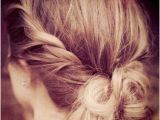 Hairstyles for Long Hair after Shower Give the Messy Bun A Little Makeover by Twisting the Sides and