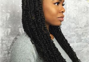 Hairstyles for Long Twist Braids 30 Hot Kinky Twist Hairstyles to Try In 2018