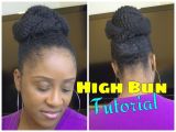 Hairstyles for Marley Braids Easy Marley Braid High Bun Natural Hair Tutorial