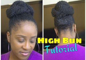 Hairstyles for Marley Braids Easy Marley Braid High Bun Natural Hair Tutorial