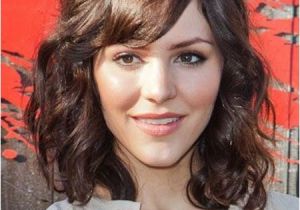 Hairstyles for Medium Length Curly Hair with Side Bangs 134 Best Hairstyles Images On Pinterest