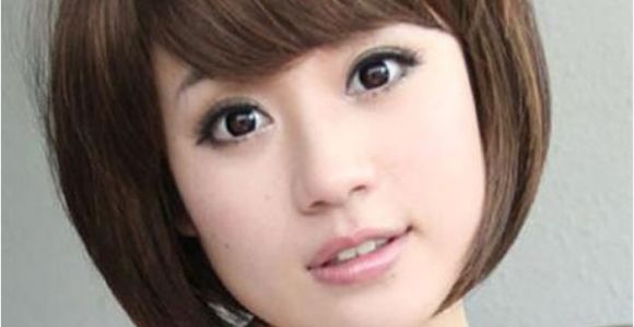 Hairstyles for Round Faces Kpop Hairstyle for Round Chubby asian Face Hair Pic